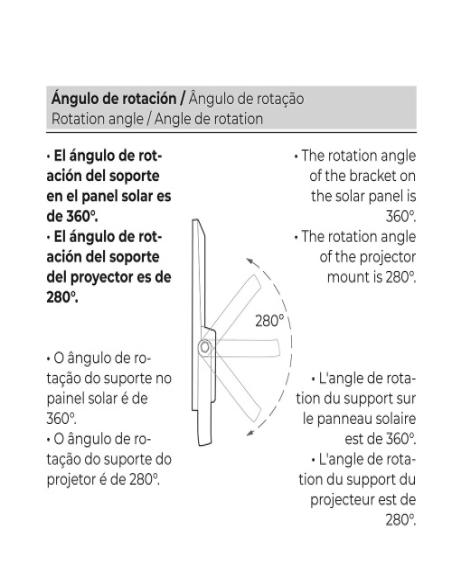 Foco Proyector Led Solar 200W. 1500Lm. 6.500K Foco Proyector Led Solar 200W. 1500Lm. 6.500K