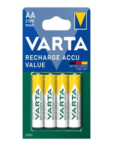 Pila Varta Recargable Accu AA LR6 2100MAh.4Uds.