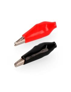 Pinza Tipo Cocodrilo 2 Unidades Rojo+Negro