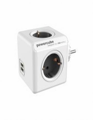Powercube USB 4 Tomas de Corriente + 2 Usb 1202