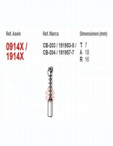 Escobillas CB-204 (342040,43)