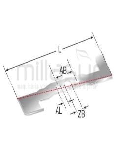 Cuchilla Universal con Aletas 48cm.Eje 25,4mm. 2