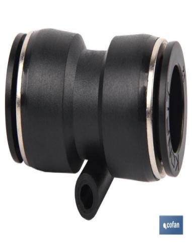 Empalme Rápido Recto Plástico T-4mm.